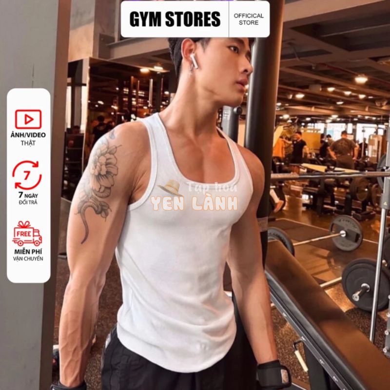 [HCM] ÁO 3 LỖ NAM , Thun body from ôm dáng chuẩn GYM SIZE 40kg đến 95kg giá sale 3L02