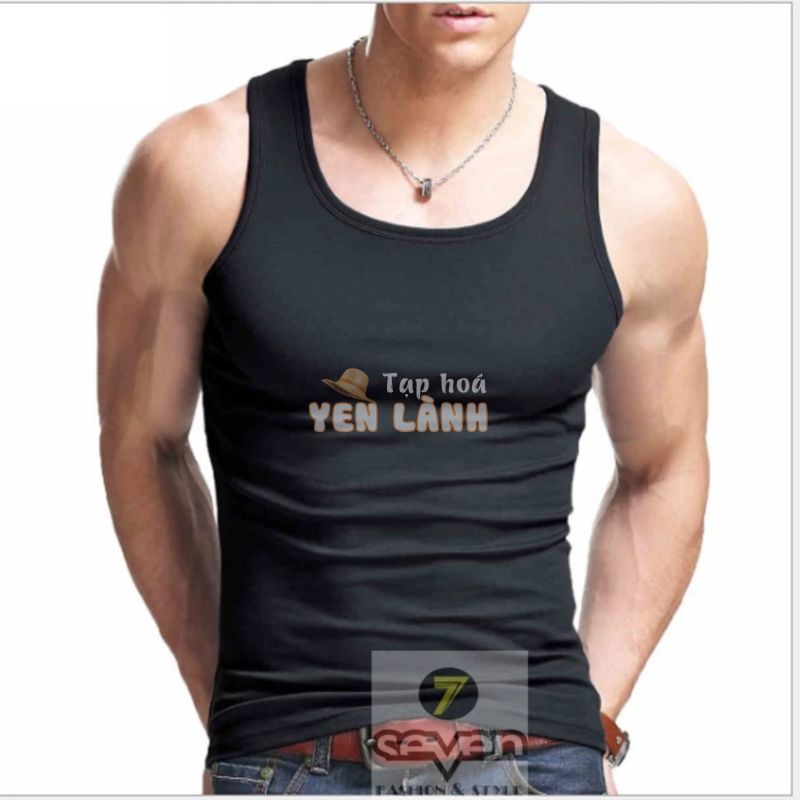 Áo ba lỗ nam, áo thun, cổ vuông, cotton, body – Thời trang thu đông 2023/ Gym, áo thể thao nam