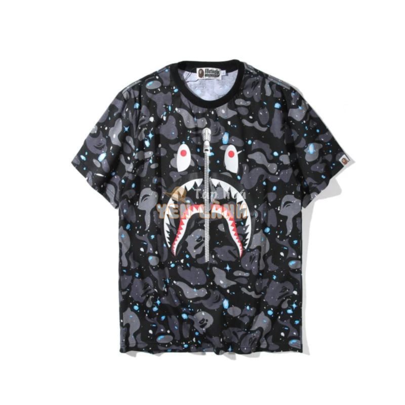 Áo phông Bape cá mập galaxy, tee Bape nam nữ