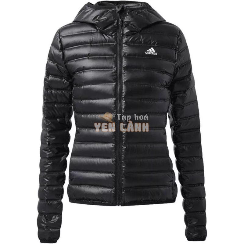 [sẵn,  auth, L dưới 55kg, ngực 80-88 cm] Áo lông vũ  Adidas Auth- có mũ vợt sale Nhật