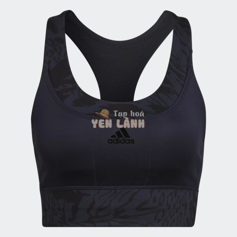 adidas Tập luyện Áo Bra Họa Tiết Medium Support adidas Running Nữ Màu xanh da trời HL6112