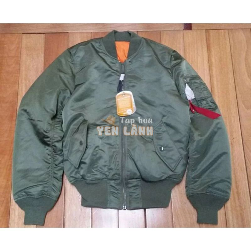 [ Sẵn- Auth] Áo khoác Phi Công Nam Pilot Alpha Industries Màu Xanh Lính USA dáng rộng