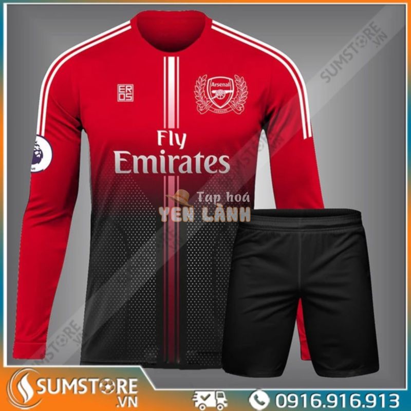 Bộ quần áo bóng đá CLB Arsenal Dài tay 02 – Đồ đá banh Độc Nhất 2020