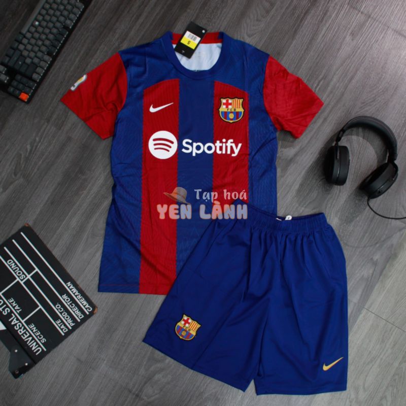 [SIÊU PHẨM]_Bộ Quần Áo Đá Banh Cao Cấp/ Freeship/ Bộ Quần Áo Đá Bóng CLB Barcelona/Barca sân nhà mùa 2021