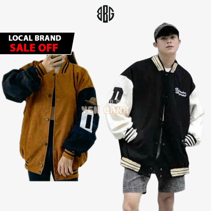 Áo khoác BOMBER Nam Nữ Unisex Họa Tiết Thêu Chất Nhung tăm Avocado, Áo Khoác Nỉ Hoodie Nam Nữ Không Nhăn Không Xù