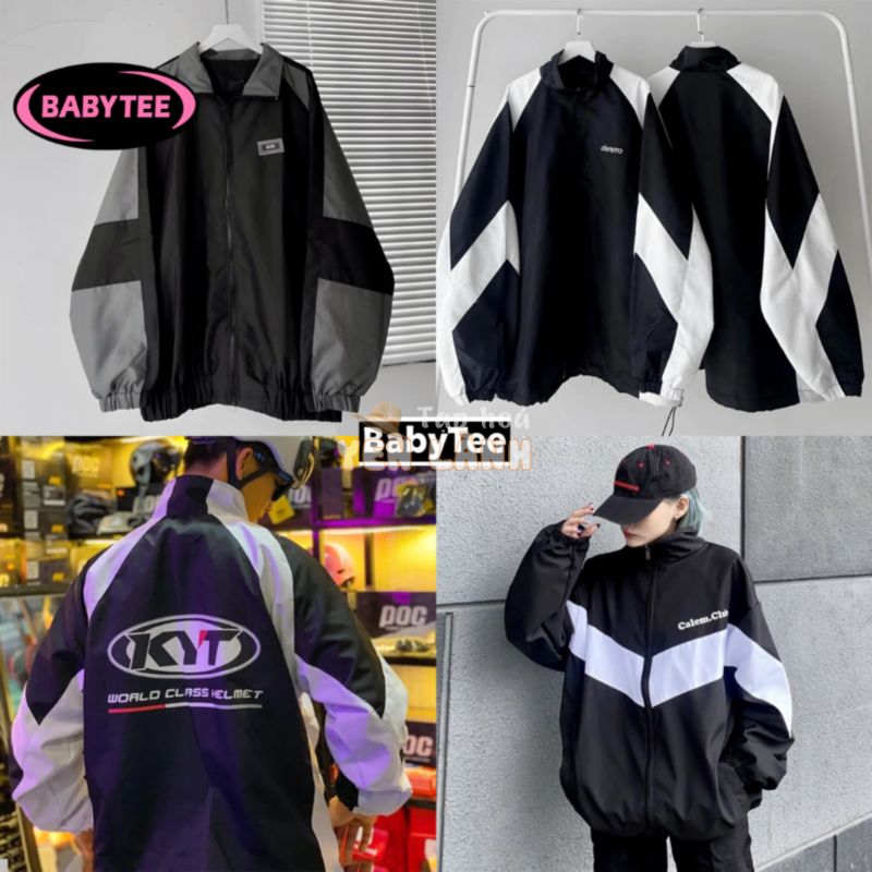 Áo khoác dù Nam Nữ Unisex Ulzzang Nhiều Mẫu Hot Áo Bomber dù 2 lớp lên from mặc siêu đẹp Baby Tee