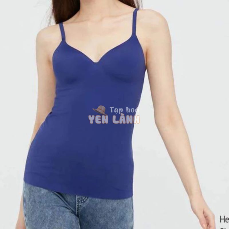 Áo hai dây dễ thương, trang nhã liền cup ngực bra -feel dòng Airism của UNIQLO