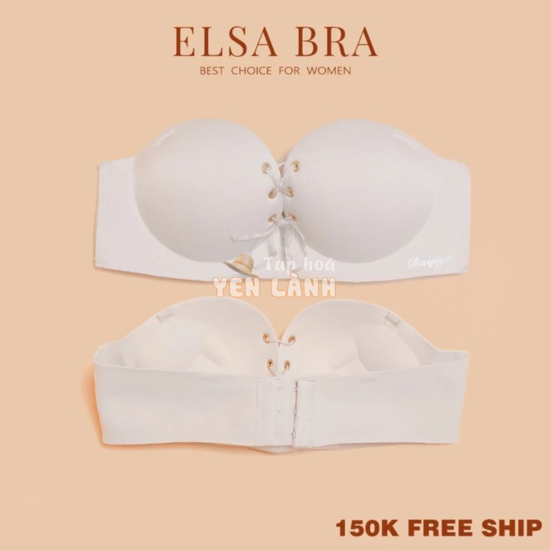 Áo Ngực Su ELSA BRA Không Gọng Nâng Ngực Dây Rút Giữa Gợi Cảm – K95