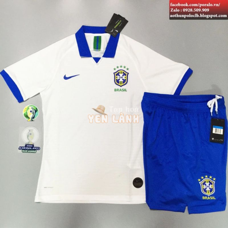 ÁO ĐẤU TUYỂN BRAZIL 2019-20 SÂN KHÁCH – Mã SP : AD_BRAZIL_2019_AWAY_PLAYER