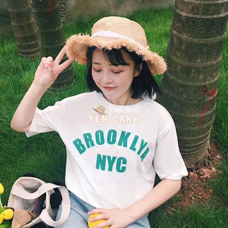 Áo Thun Nữ Tay Ngắn In Chữ BROOKLYA NYC DLX