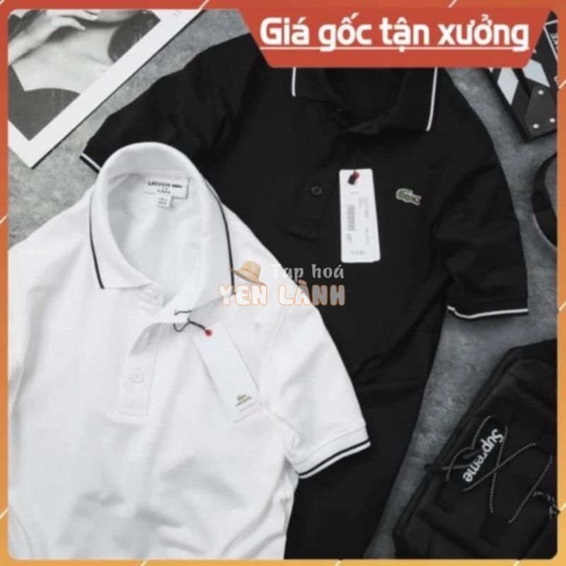 new 2021 [ Hàng Xuất ] Áo Phông Nam Lacoste / Áo Thun Nam Cá Sấu Có Cổ ( A001 ) . ⛔ ea