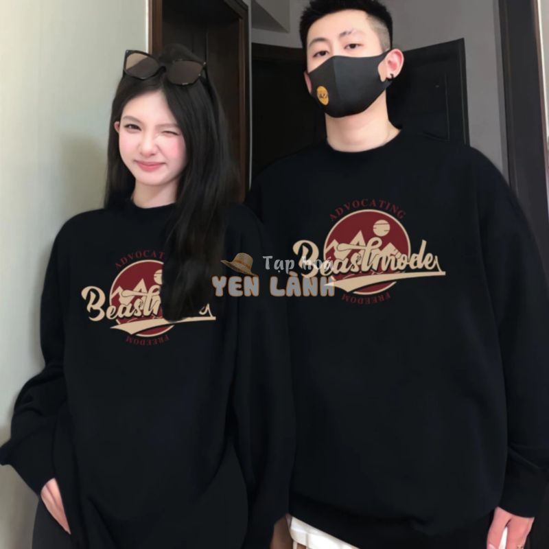 Áo cặp đôi mùa đông hoodie cùng người yêu nam nữ thu đông fom rộng unisex sweater dài tay chất nỉ bông cotton dày HD072