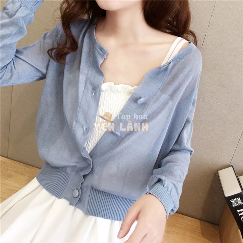 Áo khoác cardigan mỏng chống nắng thời trang mùa hè cho nữ