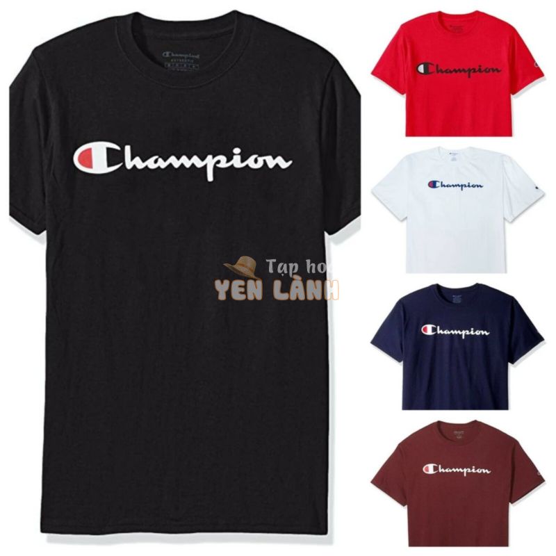 Áo thun nam Champion Script Logo Athletic Fit chính hãng