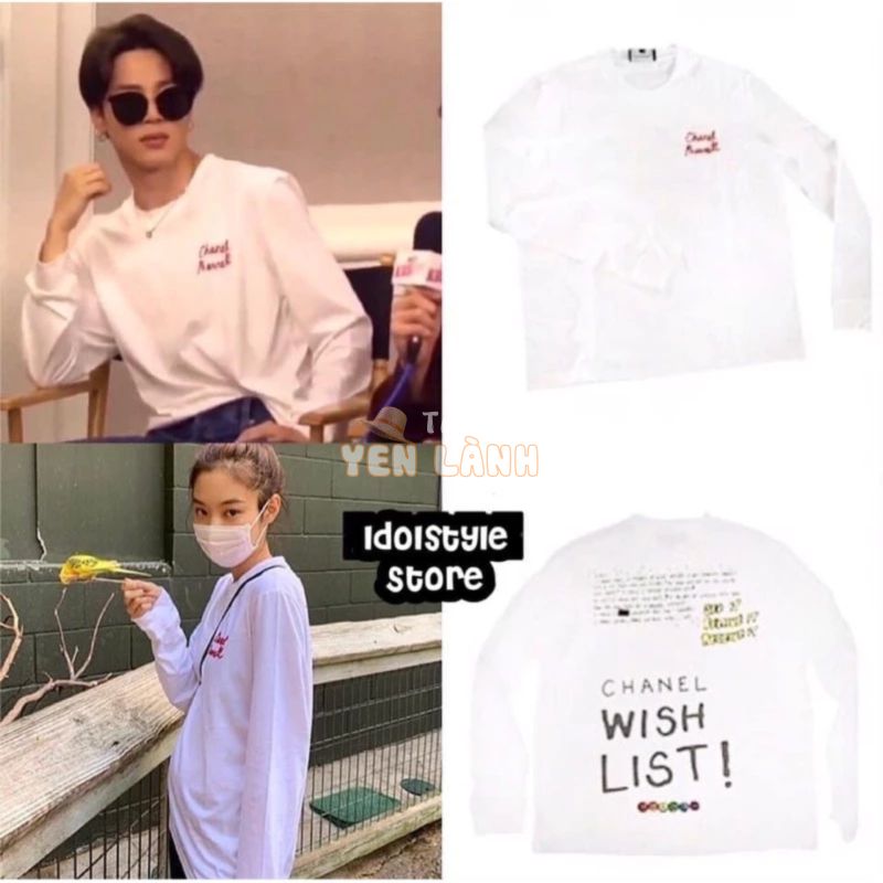 áo dài tay wishlist như Jennie Blackpink vs Jimin BTS