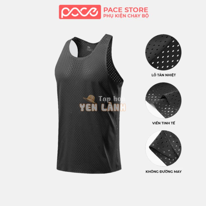 Áo singlet chạy bộ nam áo ba lỗ chạy bộ nam Pace Racing chạy marathon chạy trail lỗ thoáng khí mát mẻ S01 S01