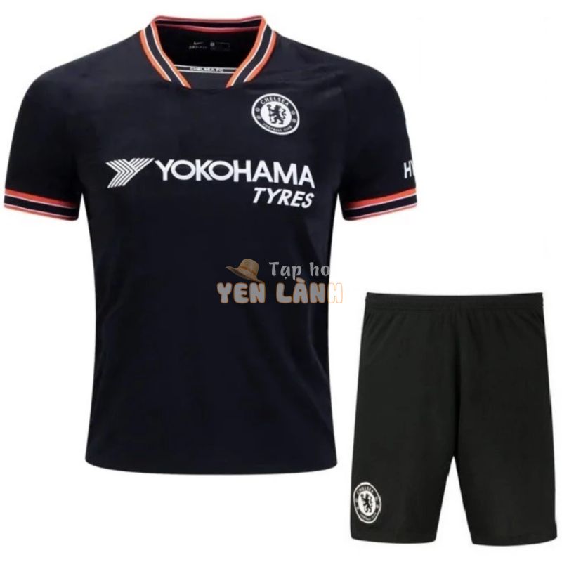 Quần Áo bóng đá CLB Chelsea Đen sân khách – mùa giải mới 2019/20- vải thun lạnh xịn