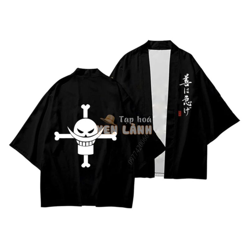 Áo khoác kimono luffy one piece phong cách Nhật Bản, Áo anime one piece