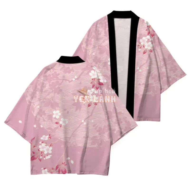 Sakura In Hàng Ngày Thường Ngày Kimono Chống Nắng Kimono Nửa Tay Mùa Xuân Thời Trang Mới Rời Thoải Mái Plus Kích Thước Áo