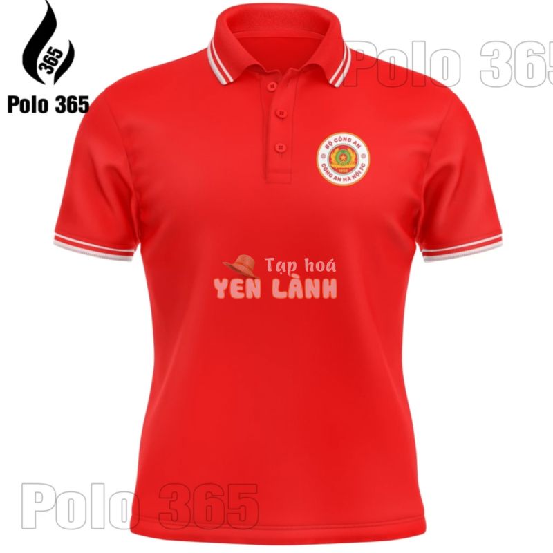 Áo thun polo câu lạc bộ Công An Nhân Dân,Áo Polo CLB V-League – chất liệu cá sấu poly