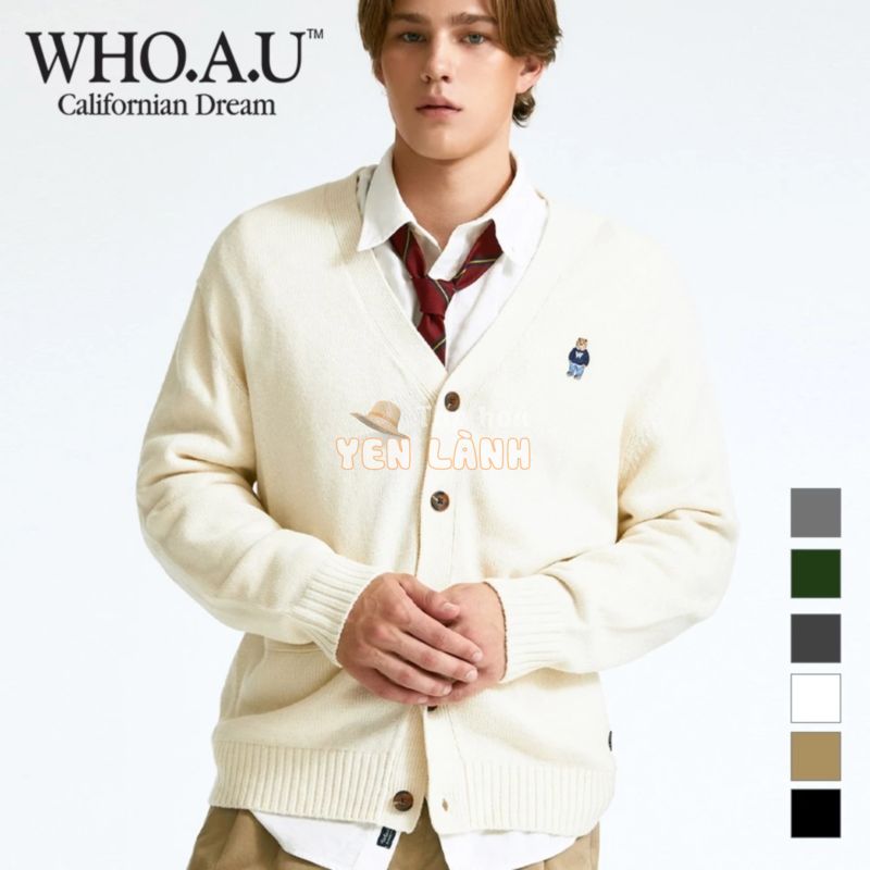 Áo cardigan WHOAU WHCKD4901U Steve cổ chữ V thời trang