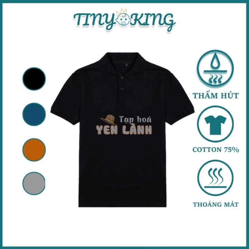 Áo Thun Nam Có Cổ Polo, Tay Ngắn, Cao Cấp, Trung Niên, Màu Trơn T01