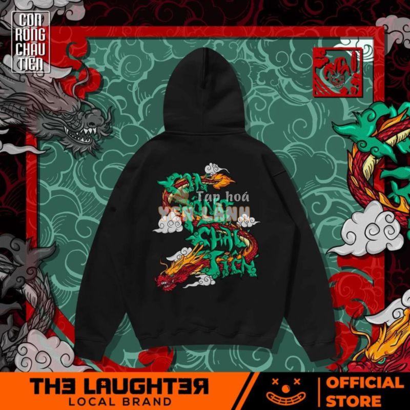 Local brand The Laughter – CON RỒNG CHÁU TIÊN HOODIE Áo MŨ- NỈ DA CÁ