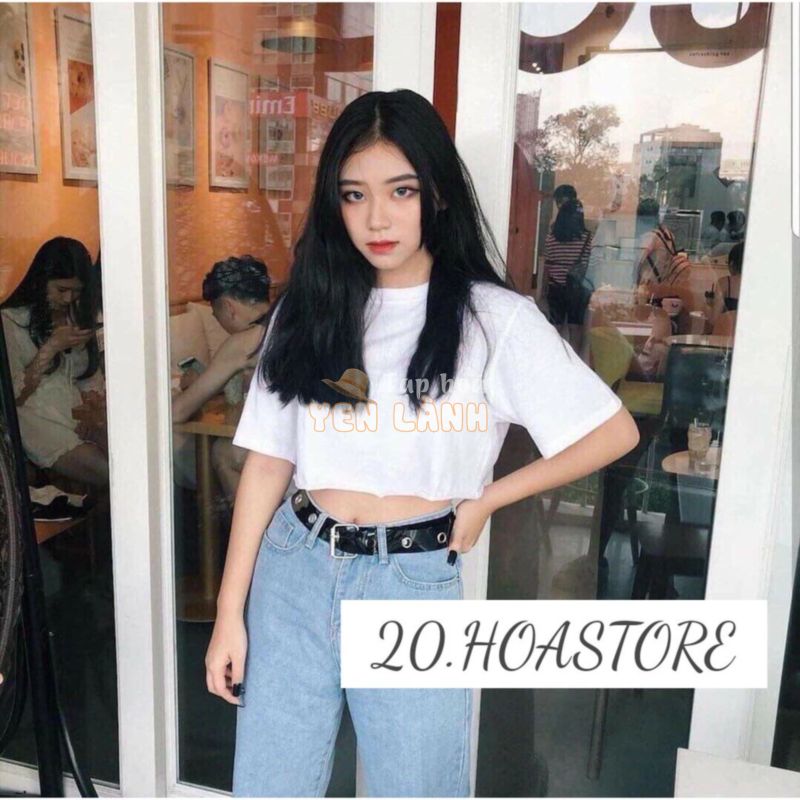 ÁO CROPTOP FORM RỘNG BASIC – ÁO CROPTOP CỔ TRÒN TAY LỠ ULAZZANG