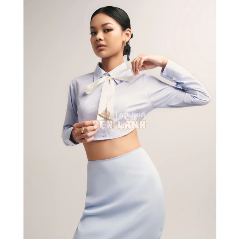 KARLA DAY – Áo sơ mi  croptop 22Top kèm nơ riêng