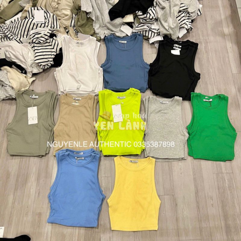 Áo 3 lỗ croptop Zara Authentic