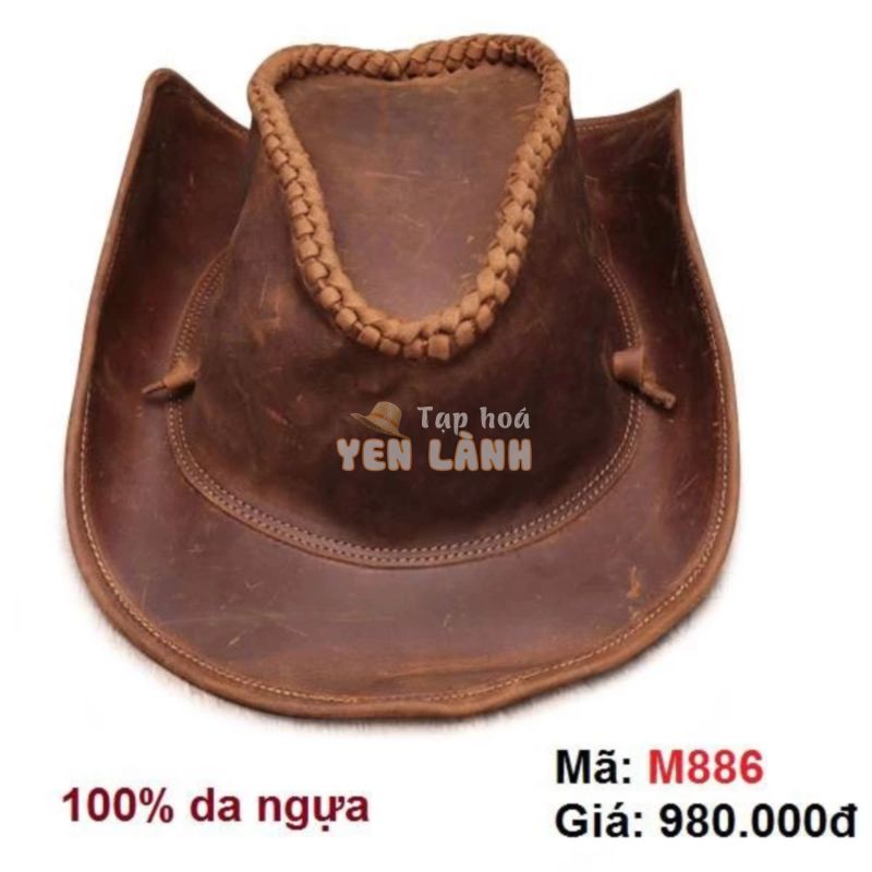 Mũ cao bồi nam 100% da bò xịn đẹp – Mã M886