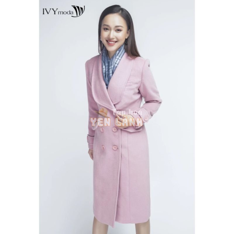 Áo khoác dạ nữ vạt chéo IVY moda MS 71M4136