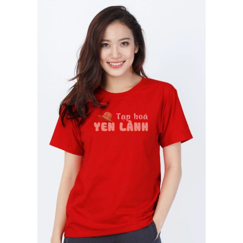 Áo thun nữ trơn cotton form rộng – Màu đỏ