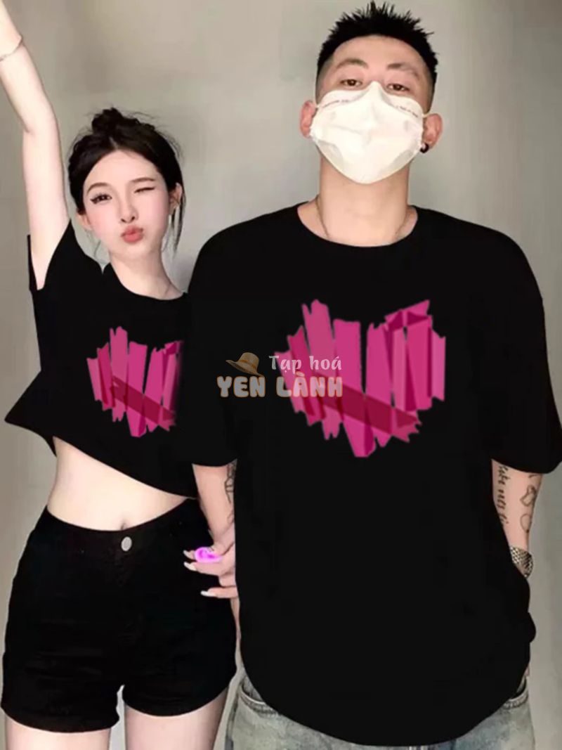 Áo đôi nam nữ , Áo Thun Local Brand nam nữ mùa hè In 5đ Unisex_Avenue