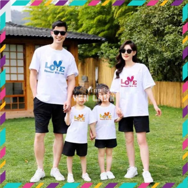 Áo gia đình 3 4 5 người đi chơi du lịch cả nhà mùa hè bé trai bé gái bigsize -gd388- KTQN TSHIRT AND UNIFORM