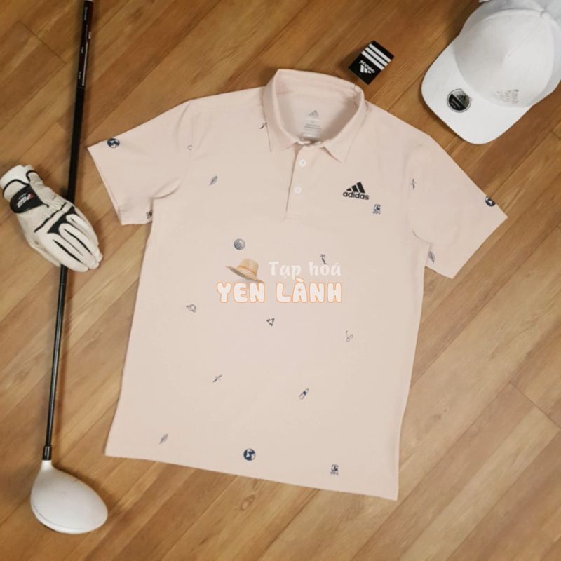 ÁO POLO ADIDAS GOLF CHÍNH HÃNG MONOGRAM PLAY GREEN