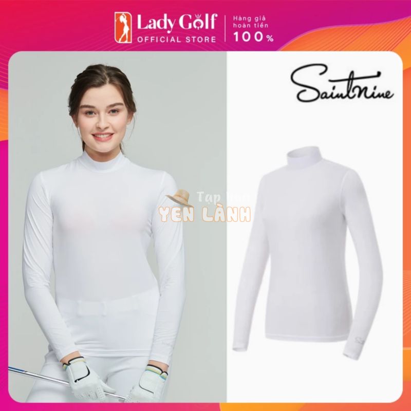 Áo Golf nữ làm mát, chống UV, Aqua X Cool của Saint Nine – Hàng cao cấp Hàn Quốc