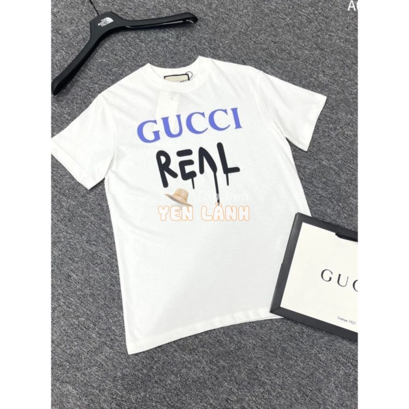 [ Sale Off 35% ] Áo phông T shirt Gucci Real chữ chảy new 2024 LA on web