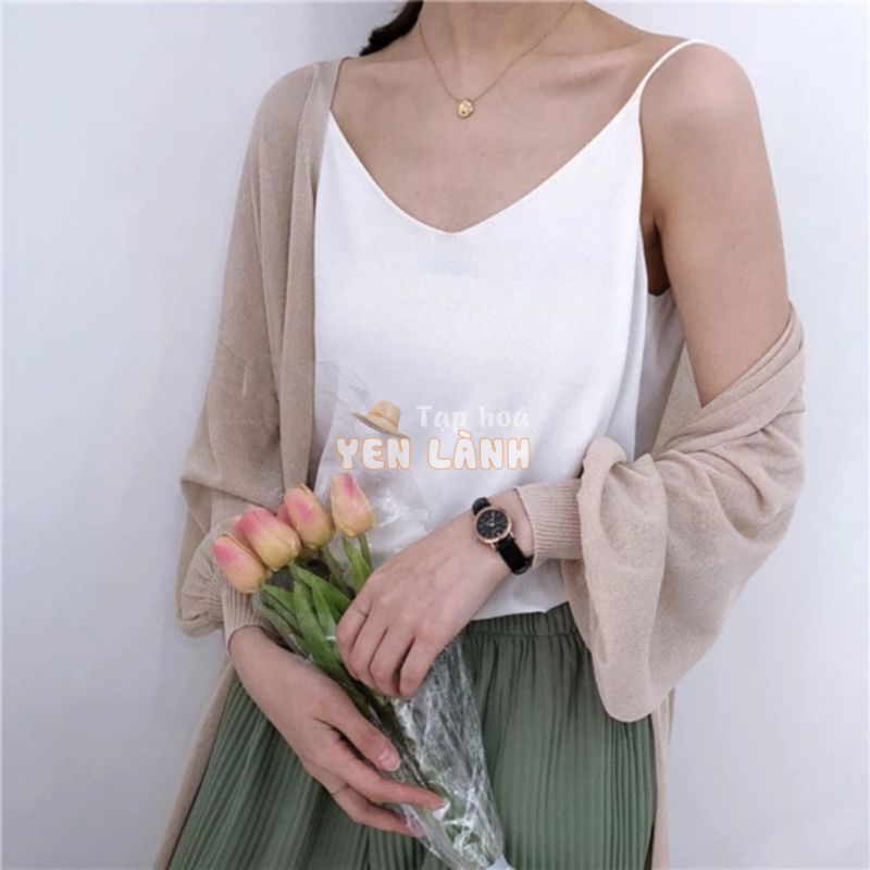 Áo hai dây, áo mặc trong Blazer, áo hai dây hàn quốc chất dệt mịn mát mỏng