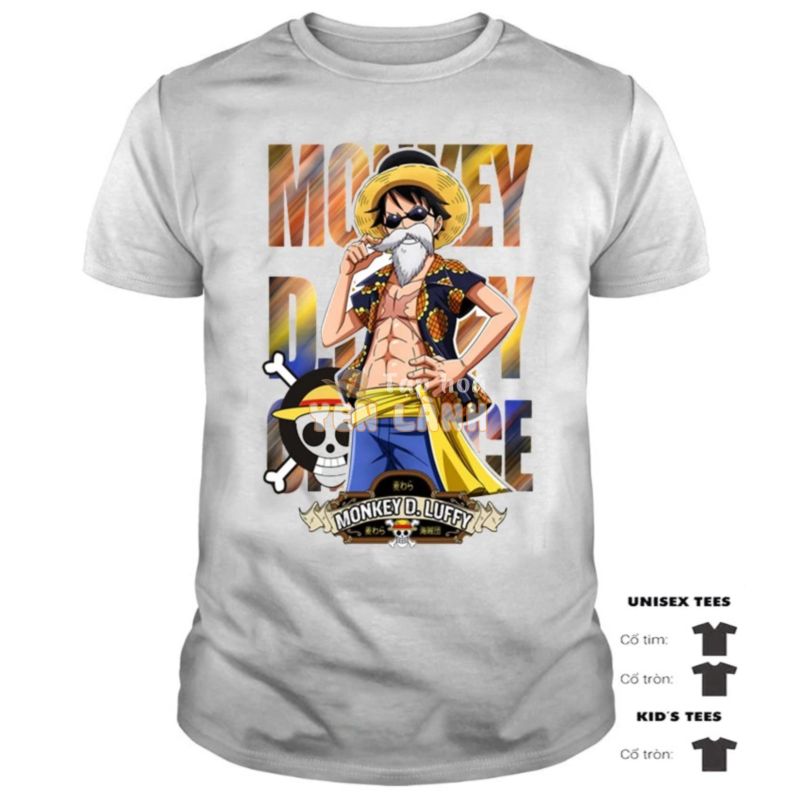 Áo Thun MONKEY LUFFY ONE PIECE | Áo Đảo Hải Tặc Cực Chất | Hàng Đẹp