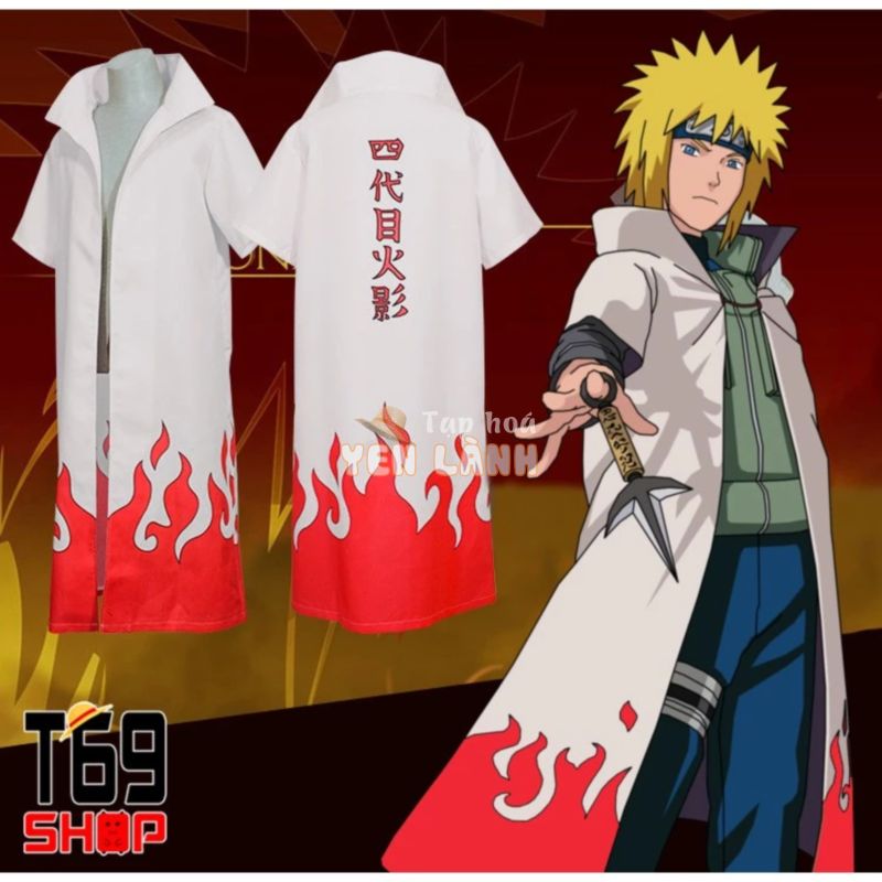 Áo choàng cosplay Minato Hokage Đệ Tứ – anime Naruto