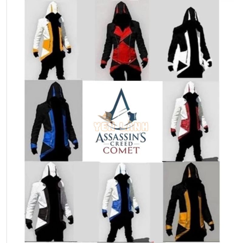 Áo Khoác Hoodie Hóa Trang Nhân Vật game Assassin ‘S Creed TY3 YT3