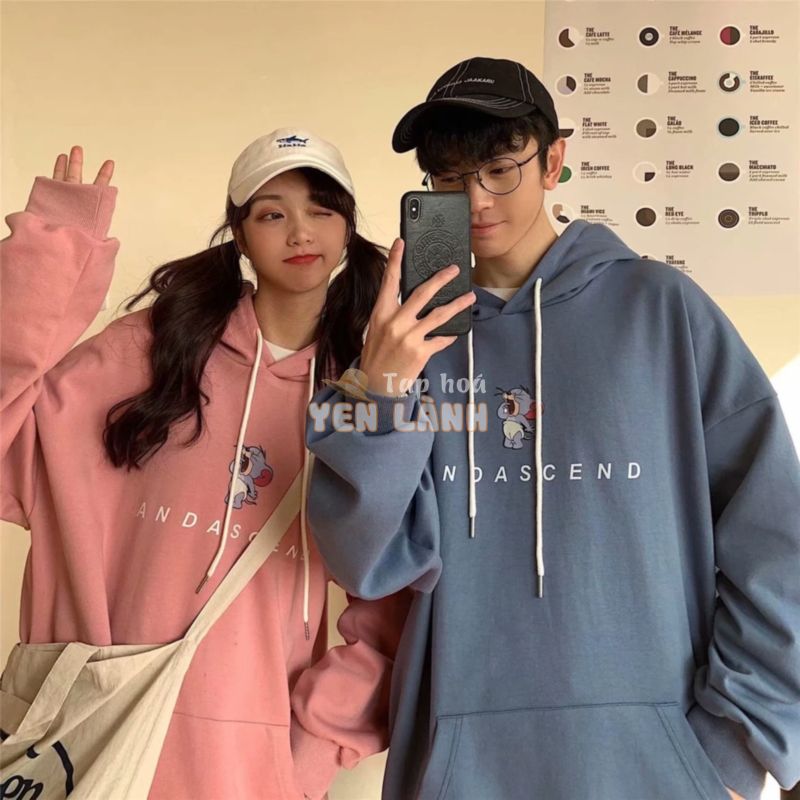 Áo Hoodie Dáng Rộng Thời Trang Năng Động Cho Cặp Đôi