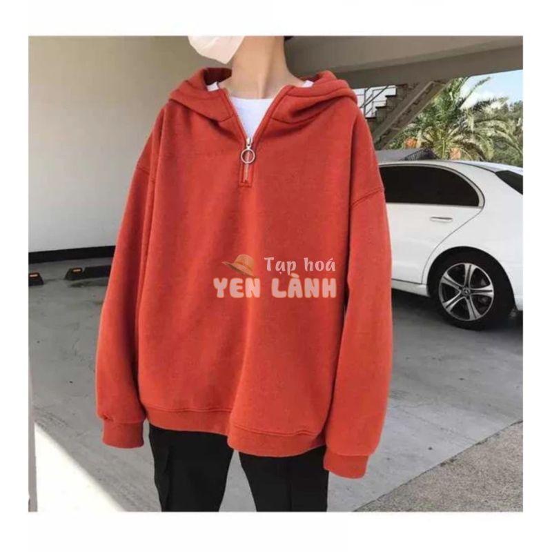 Áo Hoodie có khóa nam nữ form rộng