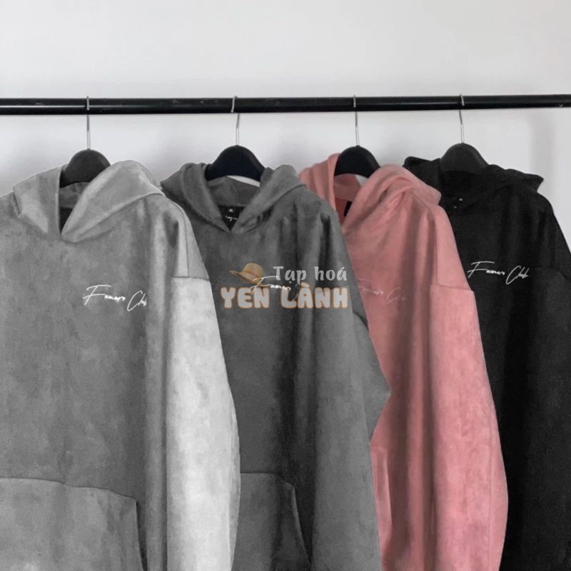 Áo hoodie da lộn Fuonero FNC thêu sang xịn mịn v3.0 ( Suede Hoodie )