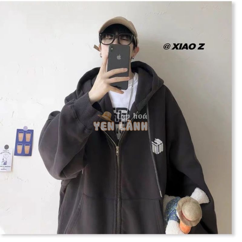 [FREE SHIP TOÀN QUỐC] ÁO KHOÁC HOODIE DÂY KÉO NAM FORM RỘNG CÁ TÍNH PHONG CÁCH HÀN QUỐC AB