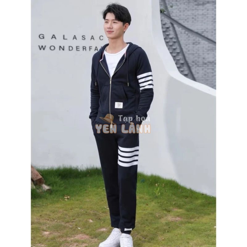 Bộ Nỉ Nam Nữ Thu Đông In Chữ Gap – Set Đồ Thể Thao Mặc Nhà Unisex, Áo Khoác Hoodie Sweter Dài Tay Có Nón Quần Jogger WIN