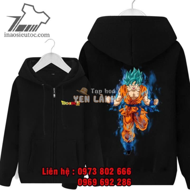 [ BÁN CHẠY ] ÁO khoác áo hoodie Goku DragonballT khuyến mại khủng giá rẻ dẹp