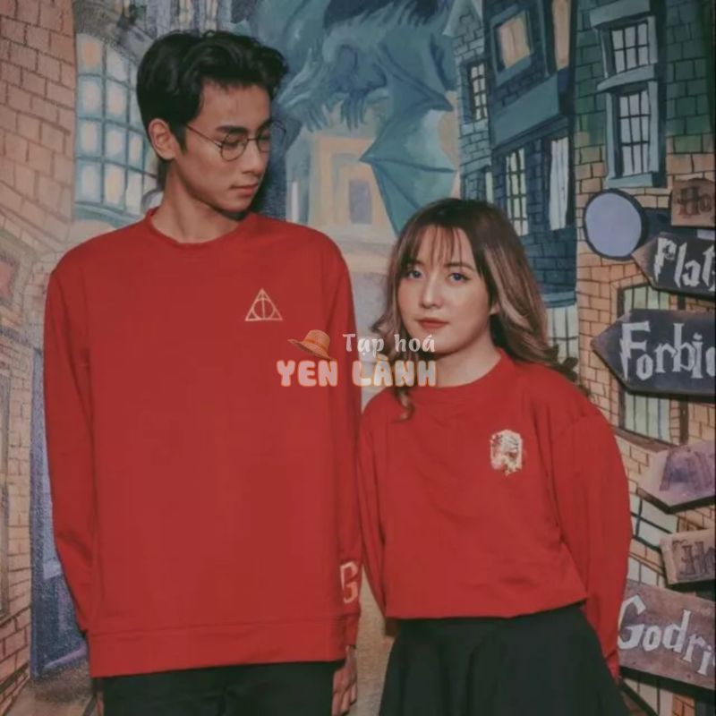 Áo Sweater in biểu tượng 4 nhà Hogwarts thiết kế độc quyền dành riêng cho fan Harry Potter