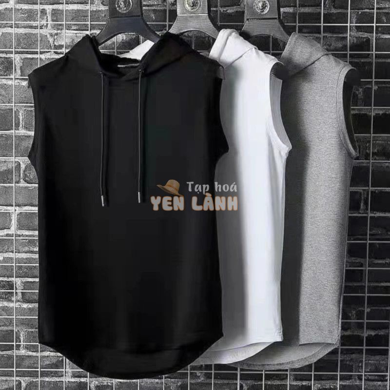 Áo Hoodie Không Tay Thời Trang Mùa Hè Hàn Quốc Dành Cho Nam